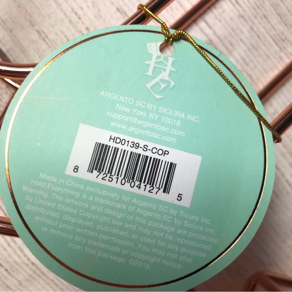 NWT Rose Gold Industrial Monogram Letter Wall Decor & Table Top Accent “S” - Picture 9 of 11